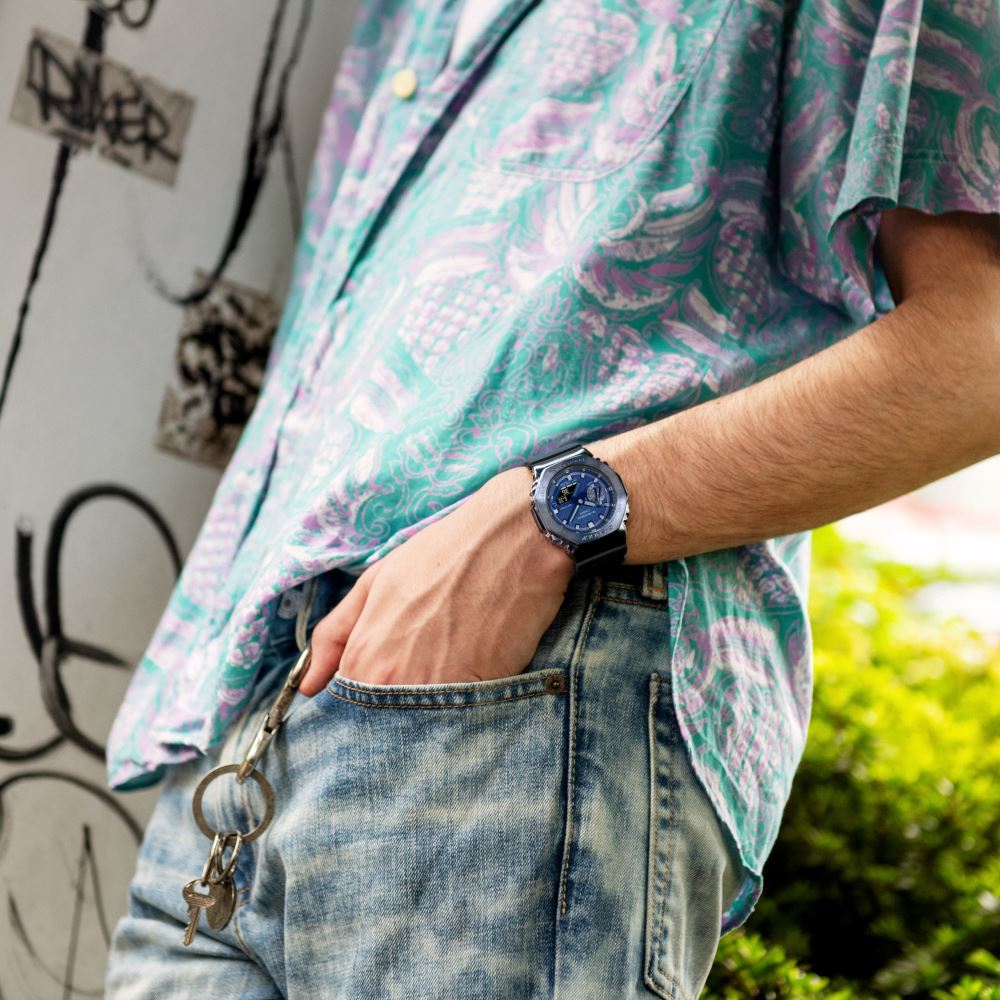ノ*リ様 【半額スタート】CASIO 腕時計 G-SHOCK GM-2100 N G-SHOCK G-STEEL GM-2100N-2ADR Kol Saati
