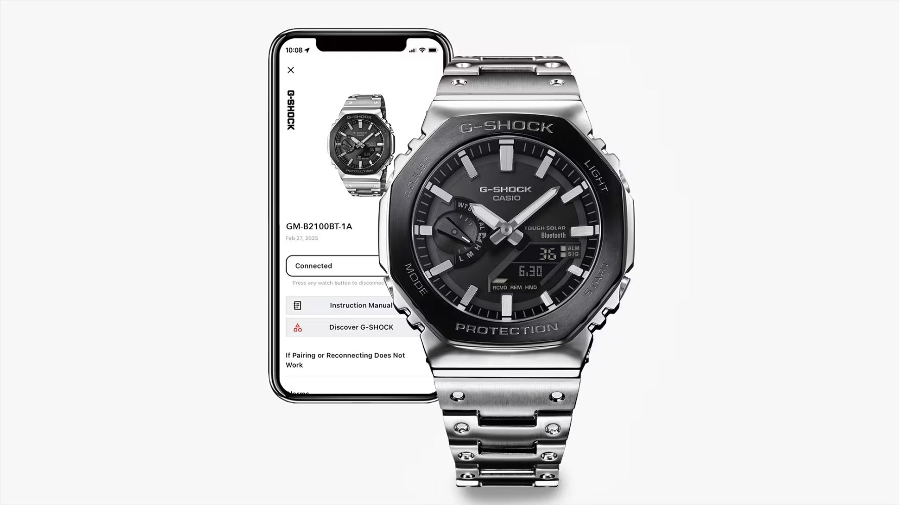 G-SHOCK FULL METAL GM-B2100BT-1ADR Kol Saati