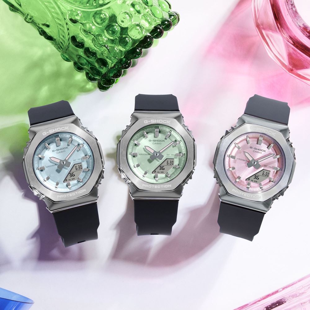CASIO-Gショック　3点セット G-SHOCK G-SHOCK WOMEN GM-S2110-3ADR Kol Saati