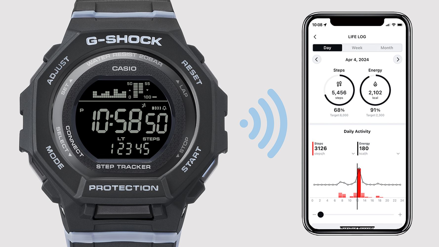 G-SHOCK G-SQUAD GMD-B300-1DR Kol Saati