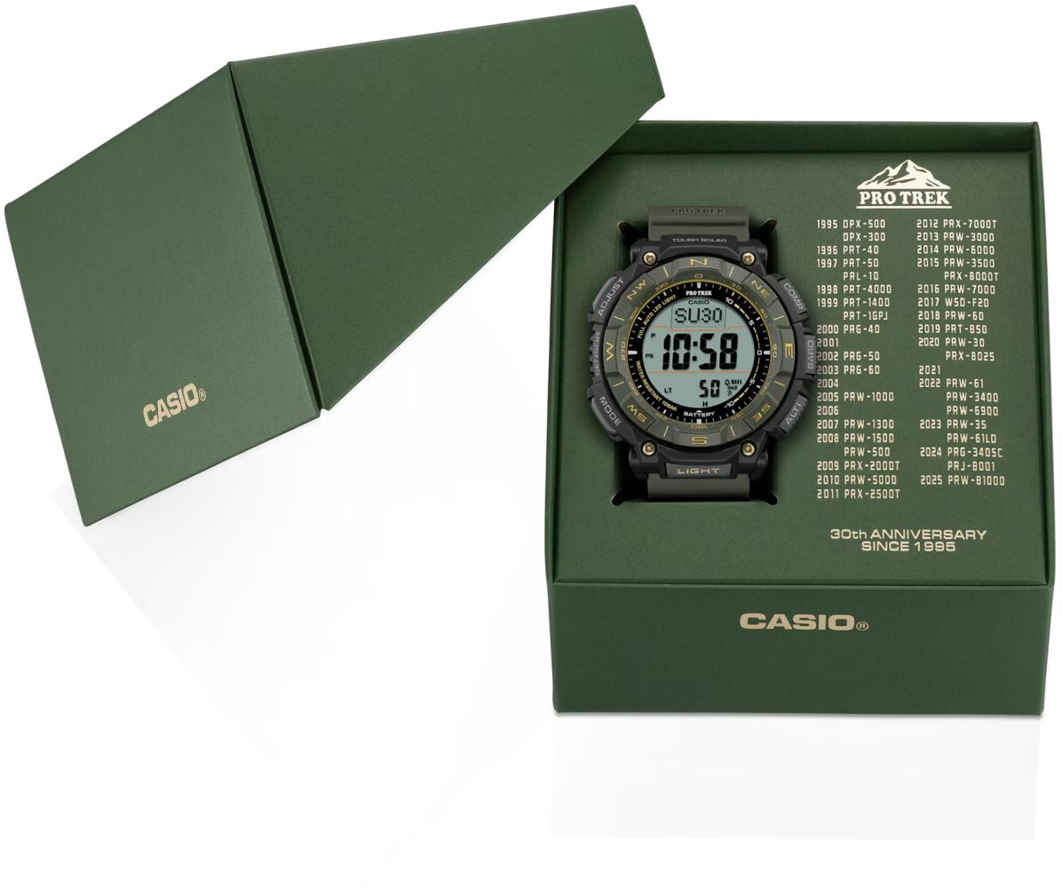 邦楽 Solfege CASIO PRO-TREK PRG-340ANS-3DR Kol Saati