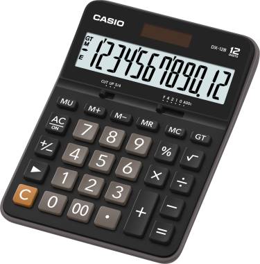  CASIO DX-12B-BK-W-DC HESAP MAKİNESİ