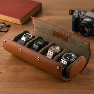 Dortlu-Deri-Saat-Kutusu-Kahverengi