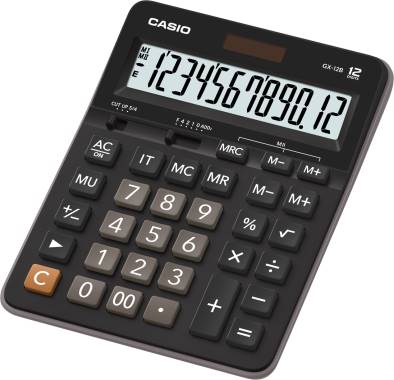  CASIO GX-12B-BK-W-DC HESAP MAKİNESİ