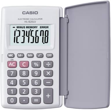 CASIO HL-820LV-WE-W-DP HESAP MAKİNESİ