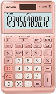 CASIO JF-120FM-PK-W-DP HESAP MAKİNESİ