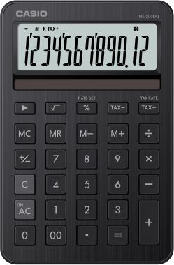  CASIO MS-200DQ-BK-W-DP Temel Hesap Makineleri
