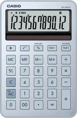  CASIO MS-200DQ-BU-W-DP Temel Hesap Makineleri