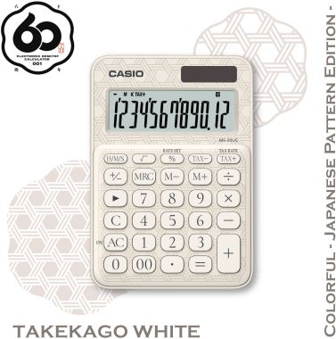 CASIO MS-20UC-JWE-W-DC HESAP MAKİNESİ