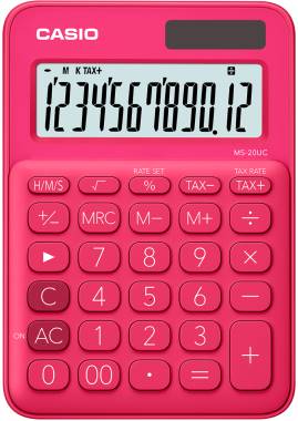 CASIO MS-20UC-RD-N-DC HESAP MAKİNESİ