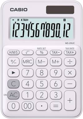 CASIO MS-20UC-WE-N-DC HESAP MAKİNESİ