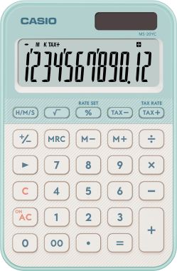  CASIO MS-20YC-LG-W-DP Temel Hesap Makineleri