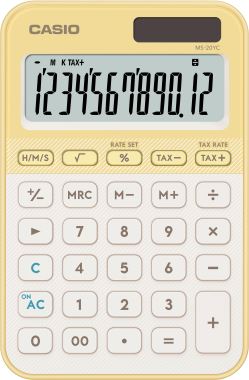  CASIO MS-20YC-LY-W-DP Temel Hesap Makineleri