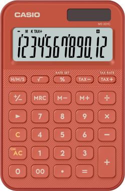  CASIO MS-20YC-RD-W-DP Temel Hesap Makineleri