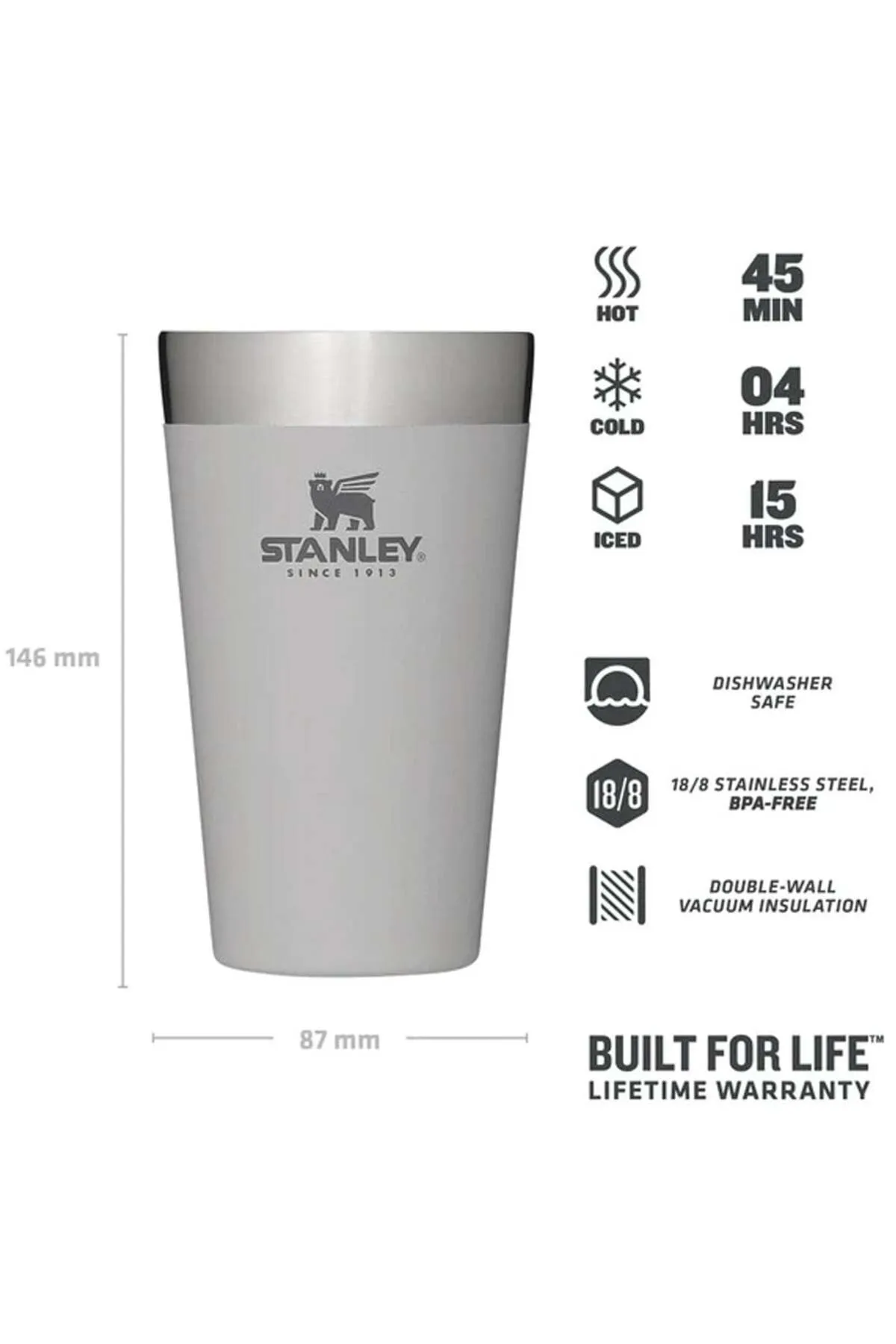 Stanley Stanley-Adventure-0.47LT-KoyuBeyaz Termos