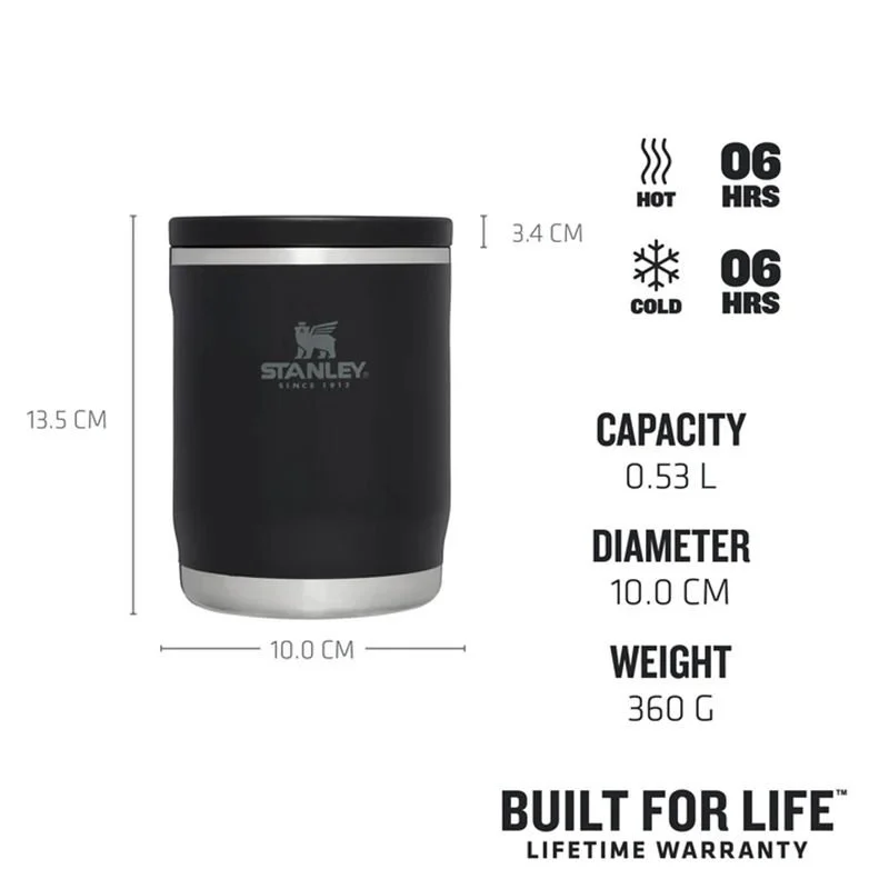 Stanley Stanley-TheAdventure-ToGo-FoodJar-0.53LT-Siyah Termos